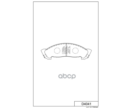 Купить КОЛОДКИ ТОРМОЗНЫЕ ДИСКОВЫЕ D4041