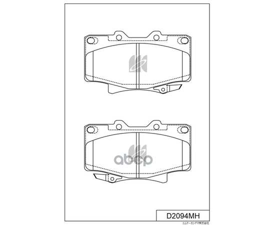 Купить КОЛОДКИ ТОРМОЗНЫЕ ДИСКОВЫЕ ПЕР. TOYOTA LAND CRUISER 80 4.04.5 4.2TD 90- D2094MH