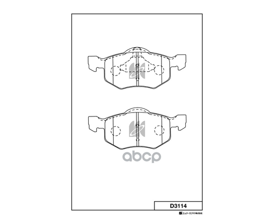 Купить КОЛОДКИ ТОРМОЗНЫЕ ДИСКОВЫЕ ПЕРЕДНИЕ FORD MAVERICK 03- D3114