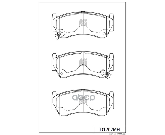 Купить КОЛОДКИ ТОРМОЗНЫЕ ДИСКОВЫЕ ПЕР. NISSAN ALMERA 95-00 D1227MH