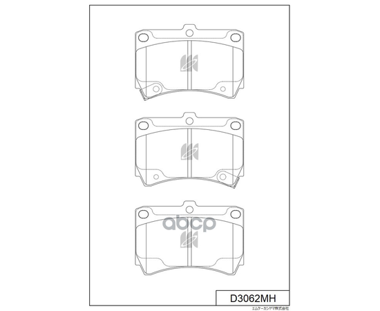 Купить КОЛОДКИ ТОРМОЗНЫЕ ДИСКОВЫЕ ПЕР.KIA RIO 00-02,MAZDA 121 90-96,323 90-,96- D3062MH