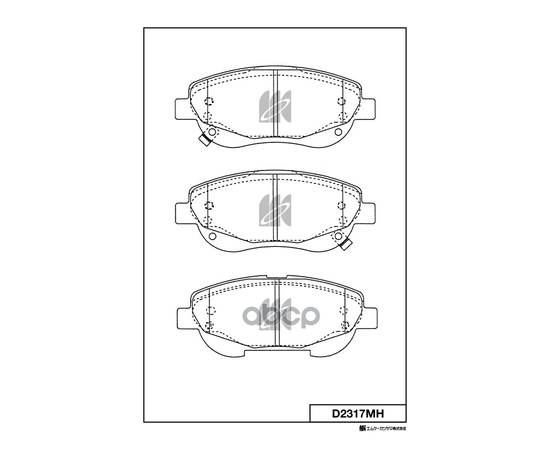 Купить КОЛОДКИ ТОРМОЗНЫЕ TOYOTA AVENSIS 09- D2317MH