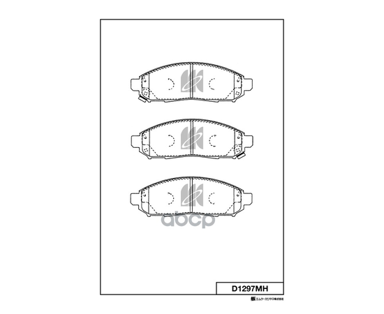 Купить КОЛОДКИ ТОРМОЗНЫЕ ДИСК. С АНТИСКРИПН.ПЛАСТ. D1297MH