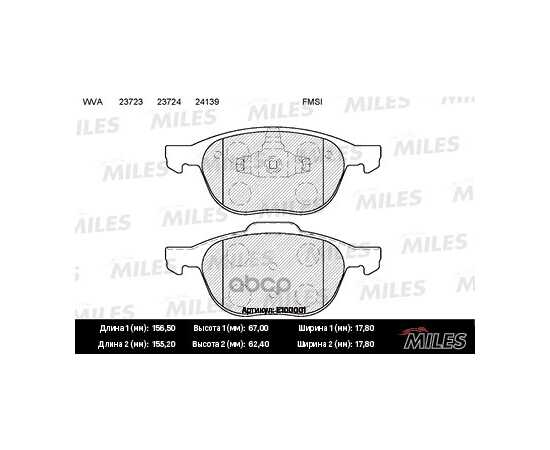 Купить КОЛОДКИ ТОРМОЗНЫЕ ПЕРЕДНИЕ (БЕЗ ДАТЧИКА) (СМЕСЬ SEMI-METALLIC) FORD FOCUS II 04-/III 10-/MAZDA 3 03-/ VOLVO S40 04- (TRW GDB1583) E100001