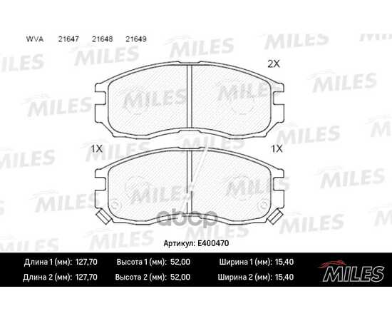 Купить КОЛОДКИ ТОРМОЗНЫЕ ПЕРЕДНИЕ (БЕЗ ДАТЧИКА) (СМЕСЬ LOW-METALLIC) MITSUBISHI GALANT/LANCER 1.8-2.0 88-00 (TRW GDB1128) E400470