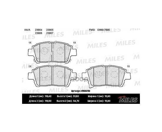 Купить КОЛОДКИ ТОРМОЗНЫЕ ПЕРЕДНИЕ (БЕЗ ДАТЧИКА) (СМЕСЬ SEMI-METALLIC) (TOYOTA COROLLA/PRIUS/YARIS 1.0-1.6 99-) (TRW GDB3317) E100210