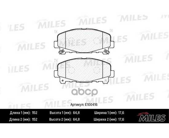 Купить КОЛОДКИ ТОРМОЗНЫЕ ПЕРЕДНИЕ (СМЕСЬ SEMI-METALLIC) HONDA ACCORD 2.0/2.4 АКПП 08- (TRW GDB3477) E100416