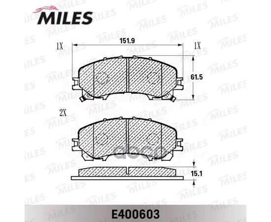 Купить КОЛОДКИ ТОРМОЗНЫЕ ПЕРЕДНИЕ (СМЕСЬ LOW-METALLIC) NISSAN X-TRAIL (32)/INFINITI Q50 13- E400603