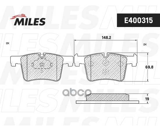 Купить КОЛОДКИ ТОРМОЗНЫЕ ПЕРЕДНИЕ (БЕЗ ДАТЧИКА) (СМЕСЬ LOW-METALLIC) (BMW 1 F20/3 F30/X3 F25 10-) (TRW GDB1942) E400315