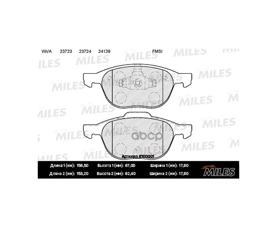 Купить КОЛОДКИ ТОРМОЗНЫЕ ПЕРЕДНИЕ (БЕЗ ДАТЧИКА) (СМЕСЬ SEMI-METALLIC) FORD FOCUS II 04-/III 10-/MAZDA 3 03-/ VOLVO S40 04- (TRW GDB1583) E100001