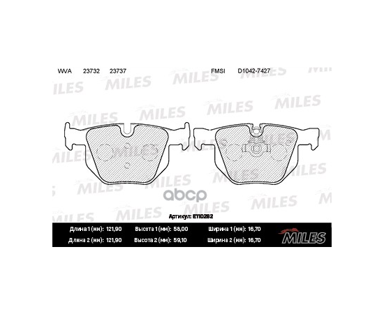 Купить КОЛОДКИ ТОРМОЗНЫЕ ЗАДНИЕ (БЕЗ ДАТЧИКА) (СМЕСЬ SEMI-METALLIC) (BMW E90/E91/E60/E61/E70/E71) (TRW GDB1727) E110282