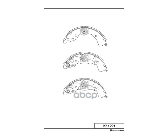 Купить КОЛОДКИ ТОРМОЗНЫЕ БАРАБАННЫЕ HYUNDAI ACCENT -10 K11221