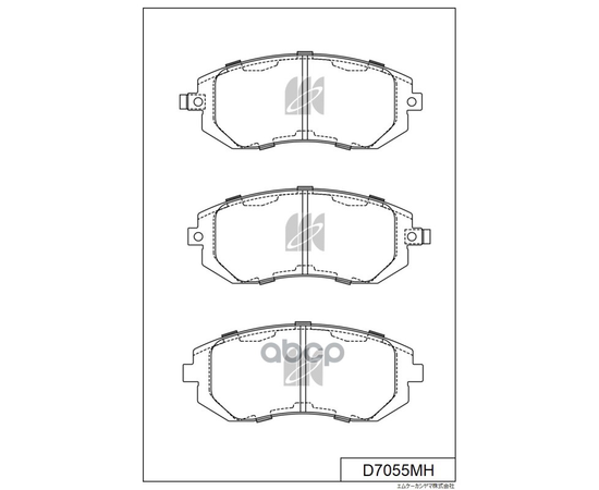 Купить КОЛОДКИ ТОРМОЗНЫЕ ДИСКОВЫЕ ПЕР. SUBARU LEGACY 2.0I,2.5I 98-03, D7055MH