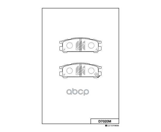 Купить КОЛОДКИ ТОРМОЗНЫЕ ДИСКОВЫЕ ЗАДН. SUBARU IMPREZA , LEGACY 1.6-2.5 95- D7020M