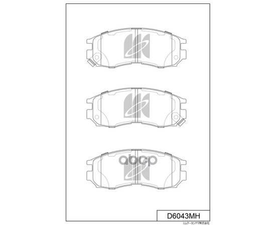 Купить КОЛОДКИ ТОРМОЗНЫЕ ДИСКОВЫЕ D6043MH