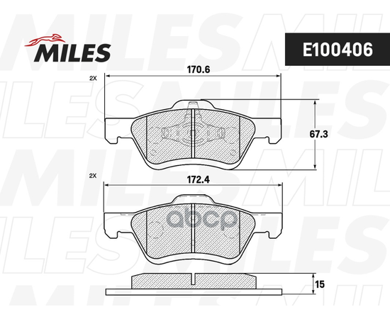 Купить КОЛОДКИ ТОРМОЗНЫЕ ПЕРЕДНИЕ (СМЕСЬ SEMI-METALLIC) FORD MAVERICK/MAZDA TRIBUTE 2.4-3.0 04- (TRW GDB1752) E100406