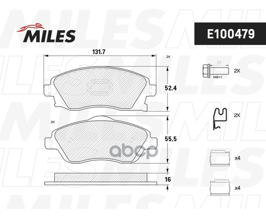 Купить КОЛОДКИ ТОРМОЗНЫЕ ПЕРЕДНИЕ (СМЕСЬ SEMI-METALLIC) OPEL CORSA C 01/TIGRA B 04 (TRW GDB1570) E100479