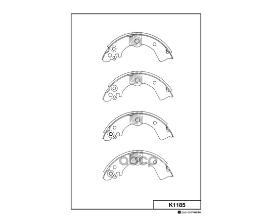 Купить КОЛОДКИ ТОРМОЗНЫЕ БАРАБАННЫЕ NISSAN ALMERA (N15) 1.4,1.6 2.0D 95- K1185