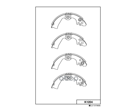 Купить КОЛОДКИ ТОРМОЗНЫЕ БАРАБАННЫЕ NISSAN MICRA, MARCH K11 92-02 K1204