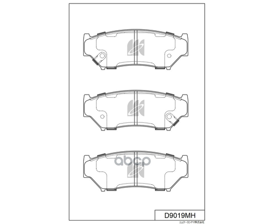 Купить КОЛОДКИ ТОРМОЗНЫЕ ДИСКОВЫЕ ПЕР. SUZUKI GRAND VITARA 1.62.0 2.0TD 98- D9019MH