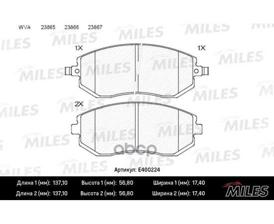 Купить КОЛОДКИ ТОРМОЗНЫЕ ПЕРЕДНИЕ (БЕЗ ДАТЧИКА) (СМЕСЬ LOW-METALLIC) (SUBARU FORESTER 01-/IMPREZA 01-/LEGACY 98-) (TRW GDB3371) E400224