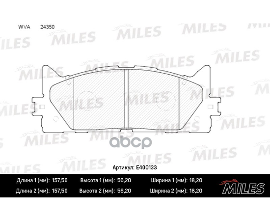 Купить КОЛОДКИ ТОРМОЗНЫЕ ПЕРЕДНИЕ (БЕЗ ДАТЧИКА) (СМЕСЬ LOW-METALLIC) TOYOTA CAMRY V40 06-/V50 11-/LEXUS ES 240/350 06- (TRW GDB3429) E400133