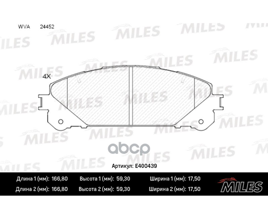 Купить КОЛОДКИ ТОРМОЗНЫЕ ПЕРЕДНИЕ (БЕЗ ДАТЧИКА) (СМЕСЬ LOW-METALLIC) LEXUS RX 09-/TOYOTA HIGHLANDER 07- (TRW GDB3484) E400439