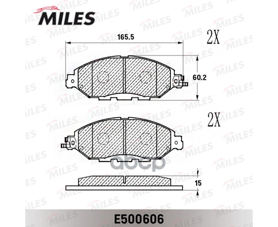 Купить КОЛОДКИ ТОРМОЗНЫЕ ПЕРЕДНИЕ (СМЕСЬ CERAMIC СЕРИЯ PRO) NISSAN PATHFINDER 14-/INFINITI QX60 12- E500606