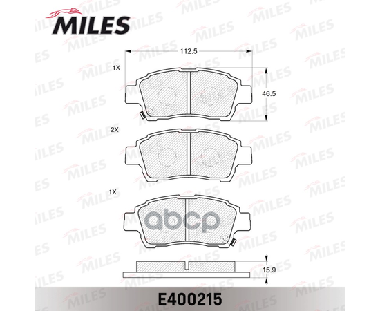 Купить КОЛОДКИ ТОРМОЗНЫЕ ПЕРЕДНИЕ (БЕЗ ДАТЧИКА) (СМЕСЬ LOW-METALLIC) (TOYOTA YARIS / VITZ 1.0-1.3) (TRW GDB3218) E400215