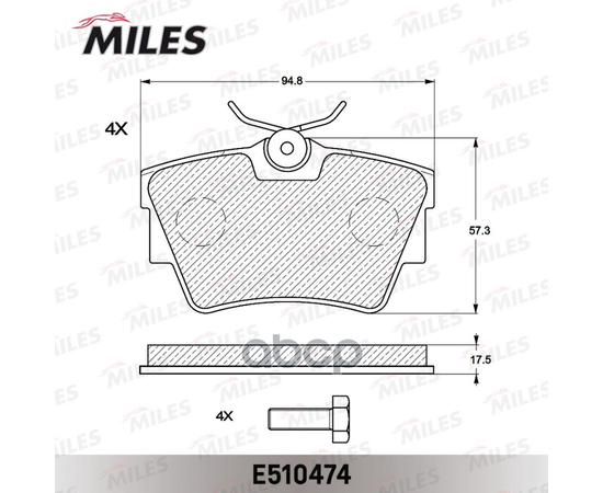 Купить КОЛОДКИ ТОРМОЗНЫЕ ЗАДНИЕ (СМЕСЬ CERAMIC СЕРИЯ PRO) NISSAN PRIMASTAR 01-/OPEL VIVARO 01-/RENAULT TRAFIC 01- (TRW GDB1479) E510474