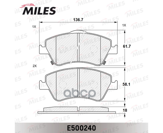 Купить КОЛОДКИ ТОРМОЗНЫЕ ПЕРЕДНИЕ (СМЕСЬ CERAMIC СЕРИЯ PRO) TOYOTA AURIS 1.33-2.2 07- (ВЕЛИКОБРИТАНИЯ) (TRW GDB3481) E500240