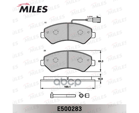 Купить КОЛОДКИ ТОРМОЗНЫЕ ПЕРЕДНИЕ (СМЕСЬ CERAMIC СЕРИЯ PRO) CITROEN JUMPER/FIAT DUCATO/PEUGEOT BOXER R16 06- (TRW GDB1703) E500283