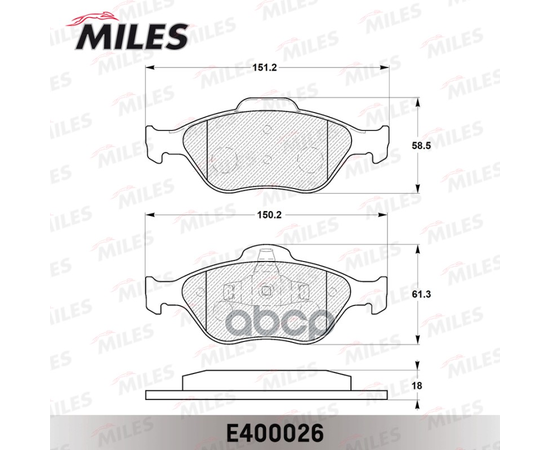 Купить КОЛОДКИ ТОРМОЗНЫЕ ПЕРЕДНИЕ (БЕЗ ДАТЧИКА) (СМЕСЬ LOW-METALLIC) (FORD FIESTA IV-V, FUSION, MAZDA 2 (DY)) (TRW GDB1419) E400026