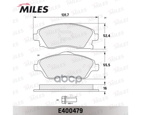 Купить КОЛОДКИ ТОРМОЗНЫЕ ПЕРЕДНИЕ (БЕЗ ДАТЧИКА + БОЛТЫ) (СМЕСЬ LOW-METALLIC) OPEL CORSA C 01/TIGRA B 04 (TRW GDB1570) E400479