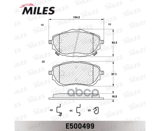 Купить КОЛОДКИ ТОРМОЗНЫЕ ПЕРЕДНИЕ (СМЕСЬ CERAMIC СЕРИЯ PRO) TOYOTA AURIS 12-/COROLLA 13- (TRW GDB3598) E500499