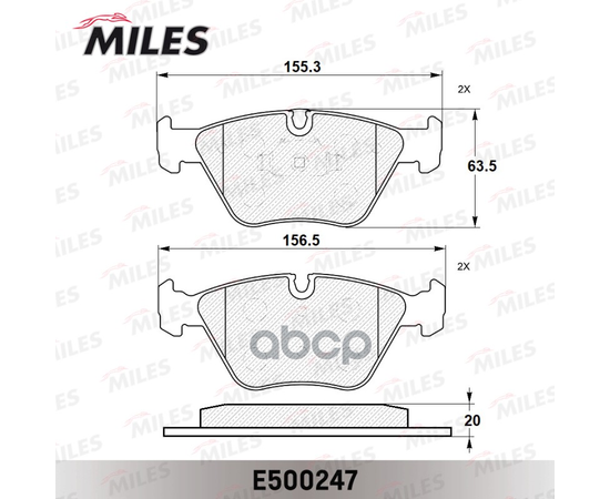 Купить КОЛОДКИ ТОРМОЗНЫЕ ПЕРЕДНИЕ (СМЕСЬ CERAMIC СЕРИЯ PRO) BMW E46 99-05/E83 04- (TRW GDB916) E500247