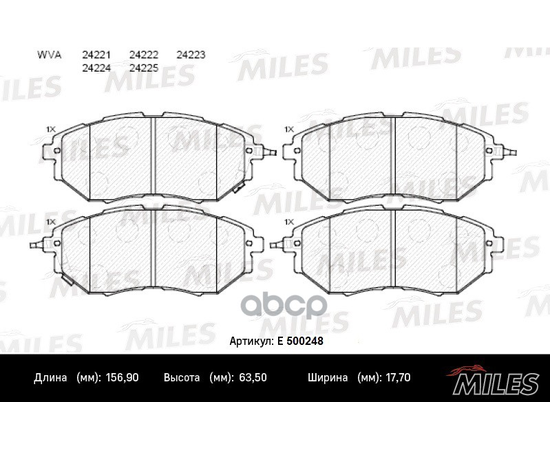 Купить КОЛОДКИ ТОРМОЗНЫЕ ПЕРЕДНИЕ (СМЕСЬ CERAMIC СЕРИЯ PRO) SUBARU LEGACY/OUTBACK/TRIBECA 2.0-3.6 03- (TRW GDB3372) E500248