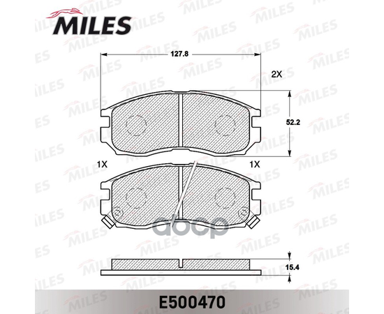 Купить КОЛОДКИ ТОРМОЗНЫЕ ПЕРЕДНИЕ (СМЕСЬ CERAMIC СЕРИЯ PRO) MITSUBISHI GALANT/LANCER 1.8-2.0 88-00 (TRW GDB1128) E500470