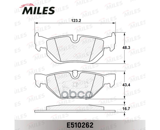 Купить КОЛОДКИ ТОРМОЗНЫЕ ЗАДНИЕ (СМЕСЬ CERAMIC СЕРИЯ PRO) BMW E81/E87/E90/E91/E84 X1 (TRW GDB1626) E510262