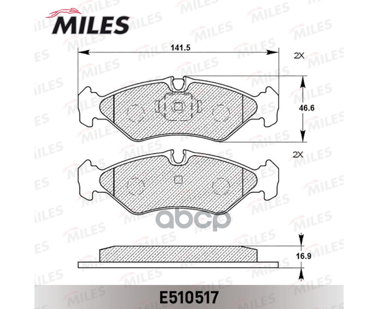 Купить КОЛОДКИ ТОРМОЗНЫЕ ЗАДНИЕ (СМЕСЬ CERAMIC СЕРИЯ PRO) MERCEDES SPRINTER (2-4T) 9506/VOLKSWAGEN LT 9606 (TRW GDB1262) E510517