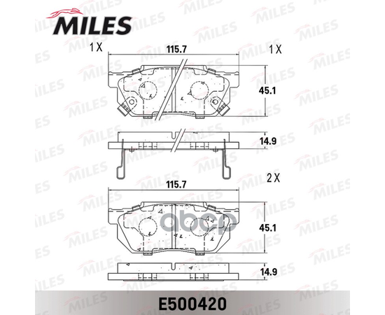 Купить КОЛОДКИ ТОРМОЗНЫЕ ПЕРЕДНИЕ (СМЕСЬ CERAMIC СЕРИЯ PRO) HONDA CIVIC/CRX/PRELUDE 83-95 (TRW GDB325) E500420