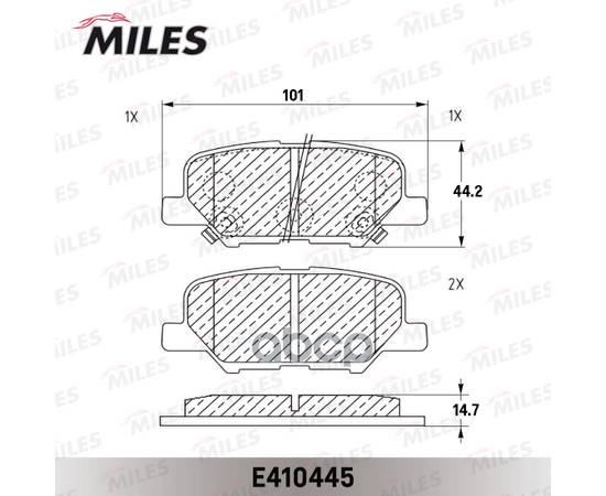 Купить КОЛОДКИ ТОРМОЗНЫЕ ЗАДНИЕ (СМЕСЬ LOW-METALLIC) MAZDA 6 12-/MITSUBISHI OUTLANDER 12-/CHANGAN CS35/PLUS/NEW (TRW GDB3583) E410445