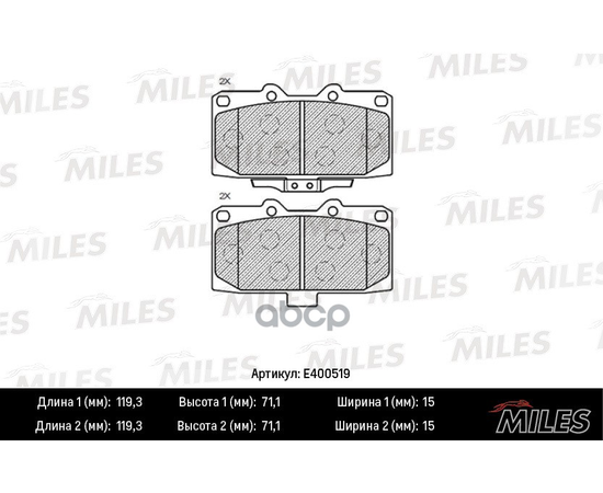 Купить КОЛОДКИ ТОРМОЗНЫЕ ПЕРЕДНИЕ (СМЕСЬ LOW-METALLIC) SUBARU FORESTER 2.0 98-02/IMPREZA 2.0 94- (TRW GDB3307) E400519