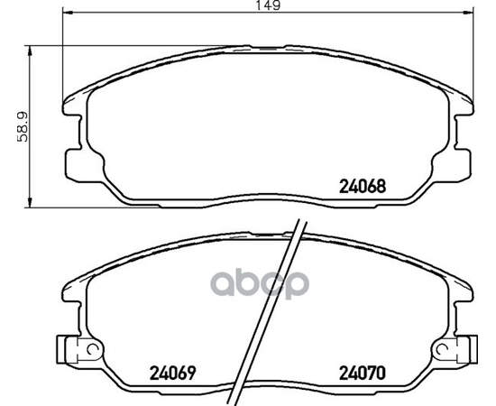 Купить КОЛОДКИ ТОРМОЗНЫЕ ДИСКОВЫЕ ПЕРЕДНИЕ MDB2339