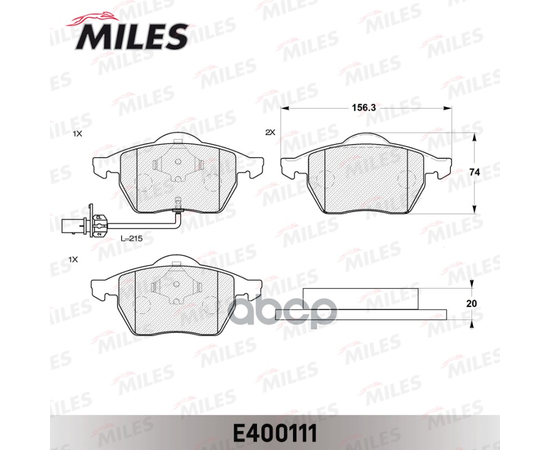 Купить КОЛОДКИ ТОРМОЗНЫЕ ПЕРЕДНИЕ (С ДАТЧИКОМ) (СМЕСЬ LOW-METALLIC) (FORD GALAXY (WGR), VW SHARAN (7M_)) (TRW GDB1440) E400111