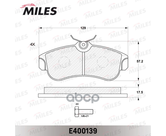 Купить КОЛОДКИ ТОРМОЗНЫЕ ПЕРЕДНИЕ (БЕЗ ДАТЧИКА + БОЛТЫ) (СМЕСЬ LOW-METALLIC) (NISSAN ALMERA N16, PRIMERA P11) (TRW GDB848) E400139