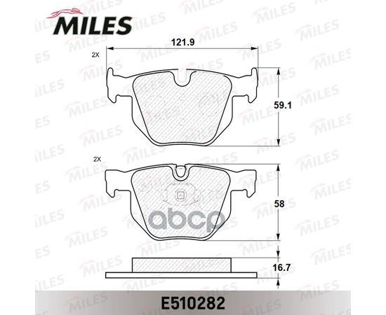 Купить КОЛОДКИ ТОРМОЗНЫЕ ЗАДНИЕ (СМЕСЬ CERAMIC СЕРИЯ PRO) BMW E90/E91/E60/E61/E70/E71 (TRW GDB1727) E510282