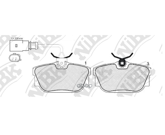 Купить КОЛОДКИ ТОРМОЗНЫЕ ДИСКОВЫЕ (С ДАТЧИКОМ ИЗНОСА) VOLKSWAGEN T4 96/SHARAN 00/GALAXY R16 0006  PN0035W