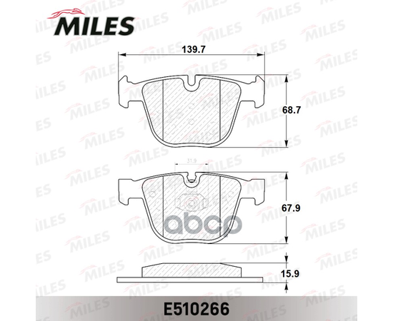 Купить КОЛОДКИ ТОРМОЗНЫЕ ЗАДНИЕ (СМЕСЬ CERAMIC СЕРИЯ PRO) BMW E60/E61/E65/E66/E70/E71 (TRW GDB1502) E510266