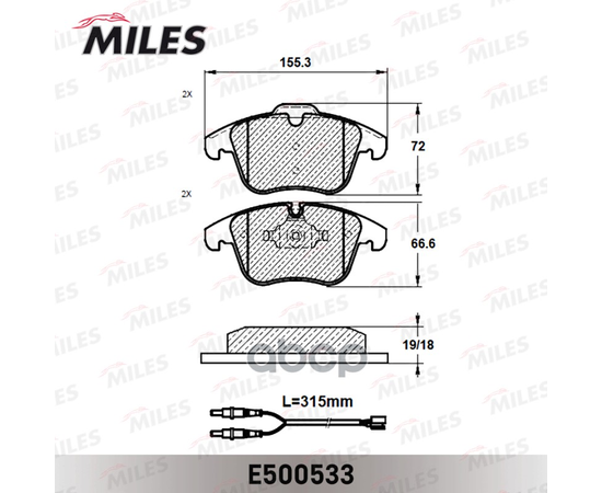 Купить КОЛОДКИ ТОРМОЗНЫЕ ПЕРЕДНИЕ (СМЕСЬ CERAMIC СЕРИЯ PRO) CITROEN C5 1.6-2.0 08- (TRW GDB1818) E500533